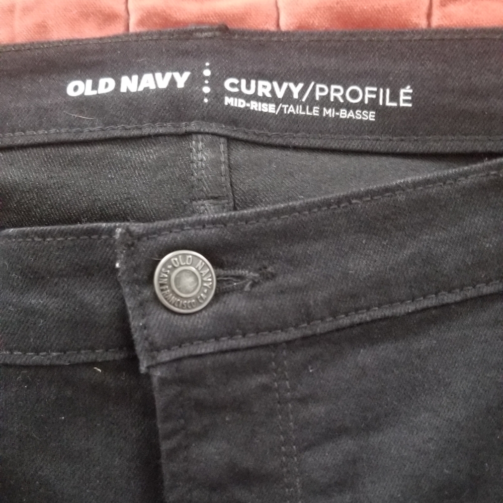 Old Navy Curvy Black Jeans 18S